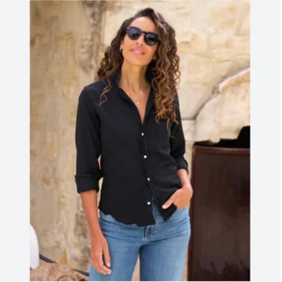 Frank & Eileen Barry Famous Denim Shirt Black M - Picture 4 of 10